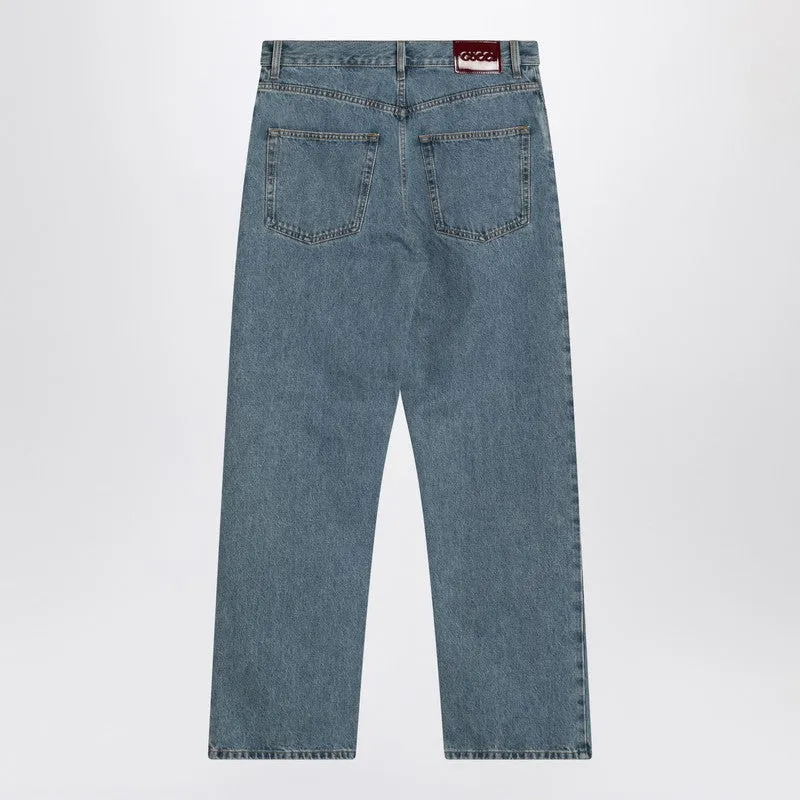 Light Blue Wide-Leg Jeans sold by Wanan Luxury product image thumbnail 2