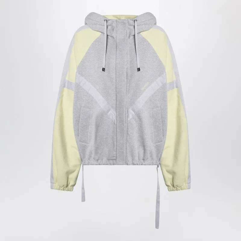 Grey/Light Yellow Bomber Sweatshirt made by The Attico