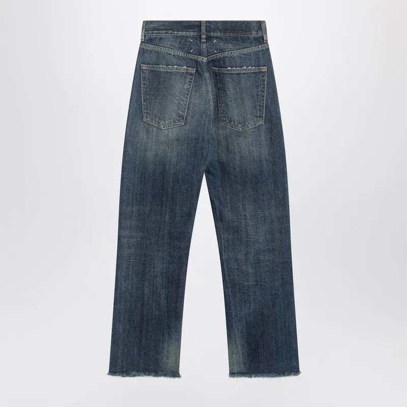 Straight-Leg Jeans In Faded Blue Denim sold by Wanan Luxury product image thumbnail 2