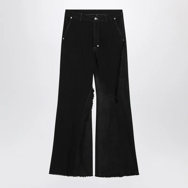 Black Pants With Fringes made by Rick Owens