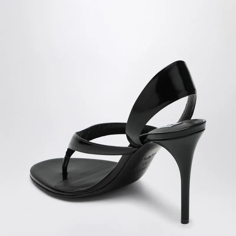 Black Leather Flip-Flops sold by Wanan Luxury product image thumbnail 2