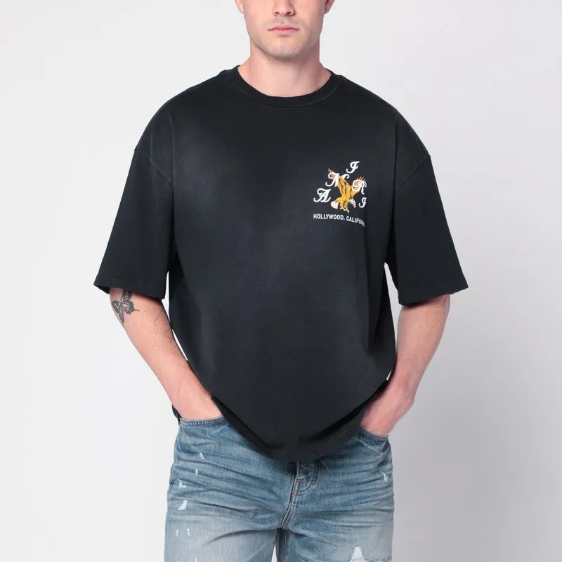 Black Cotton T-Shirt sold by Wanan Luxury