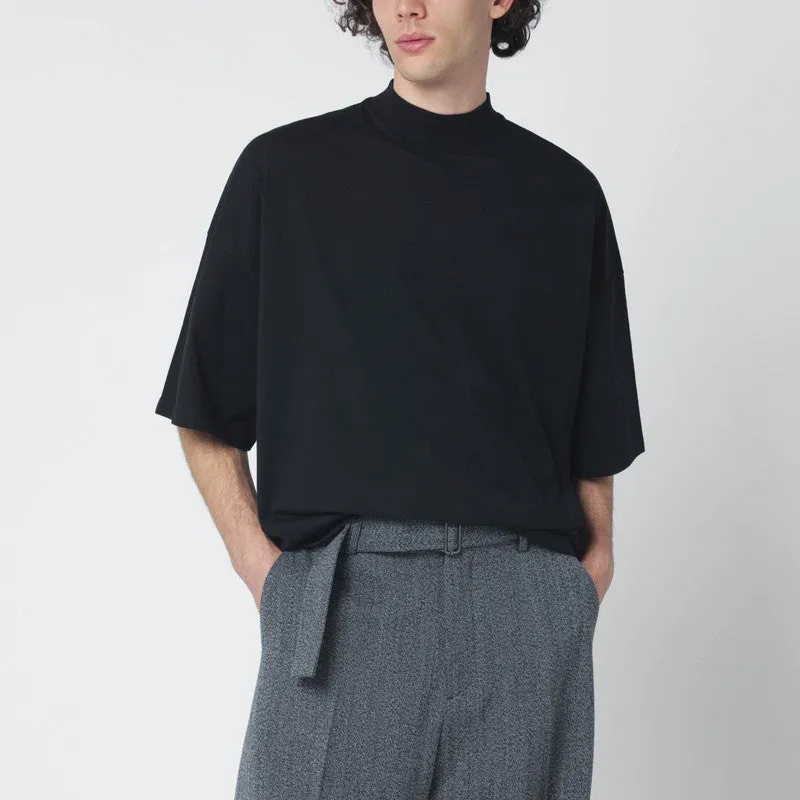 Black Oversized Cotton T-Shirt sold by Wanan Luxury