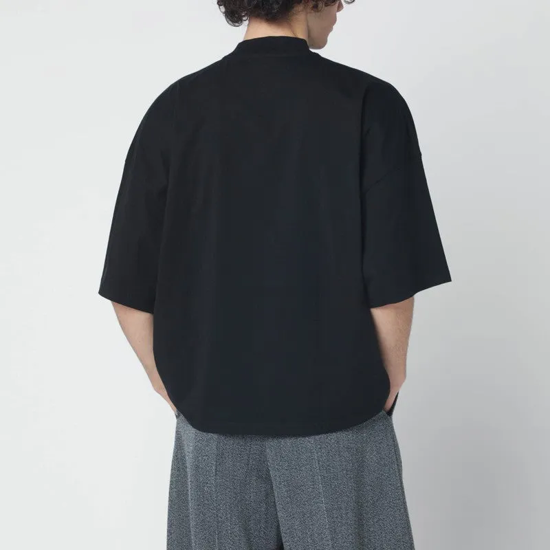 Black Oversized Cotton T-Shirt sold by Wanan Luxury product image thumbnail 2