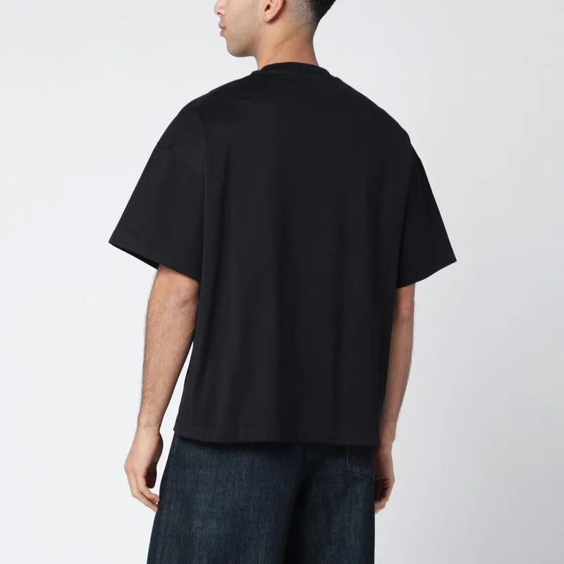 Black Boxy T-Shirt With Logo sold by Wanan Luxury product image thumbnail 2