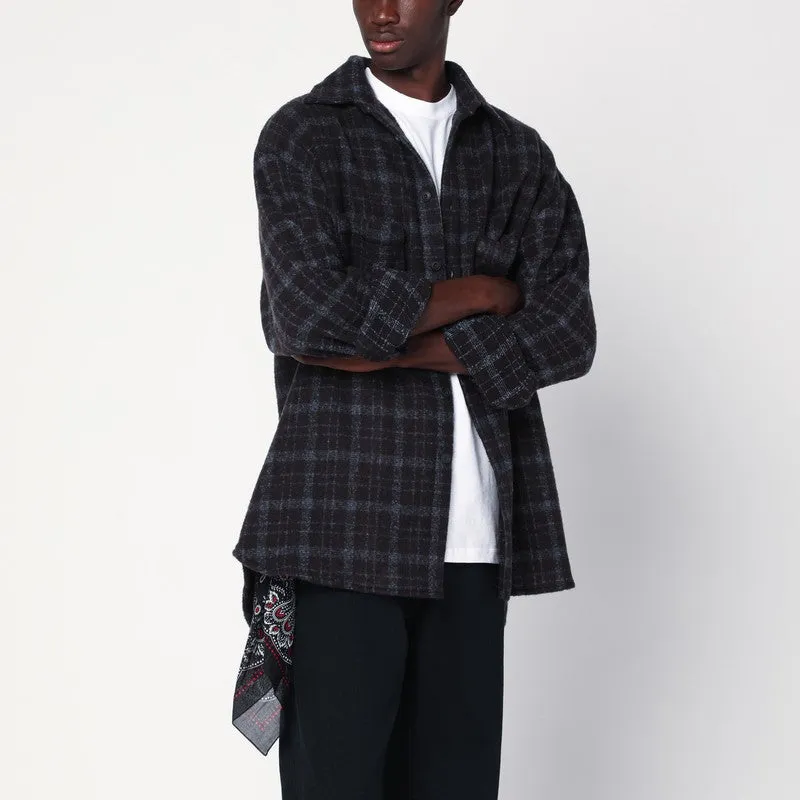 Plaid Wool Shirt Jacket sold by Wanan Luxury