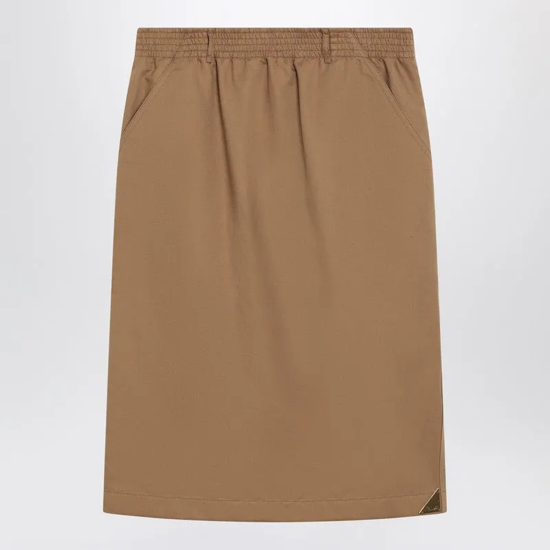 Beige Midi Pencil Skirt sold by Wanan Luxury