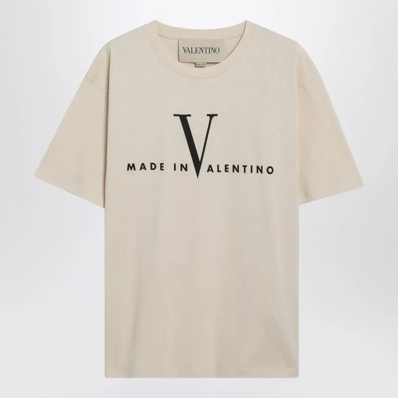 Butter-Colored “Made In Valentino” T-Shirt sold by Wanan Luxury