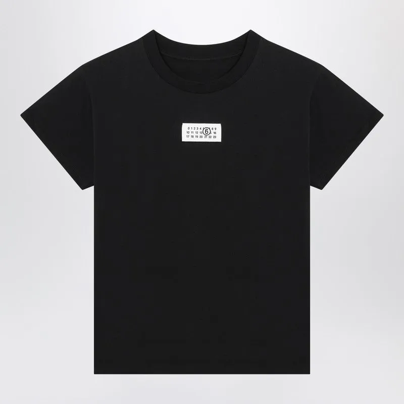 Black T-Shirt With Numeric Signature Patch made by Maison Margiela