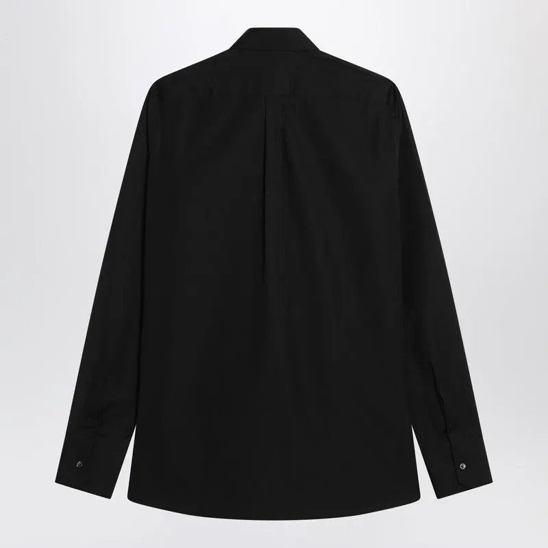Black Cotton Shirt sold by Wanan Luxury product image thumbnail 2