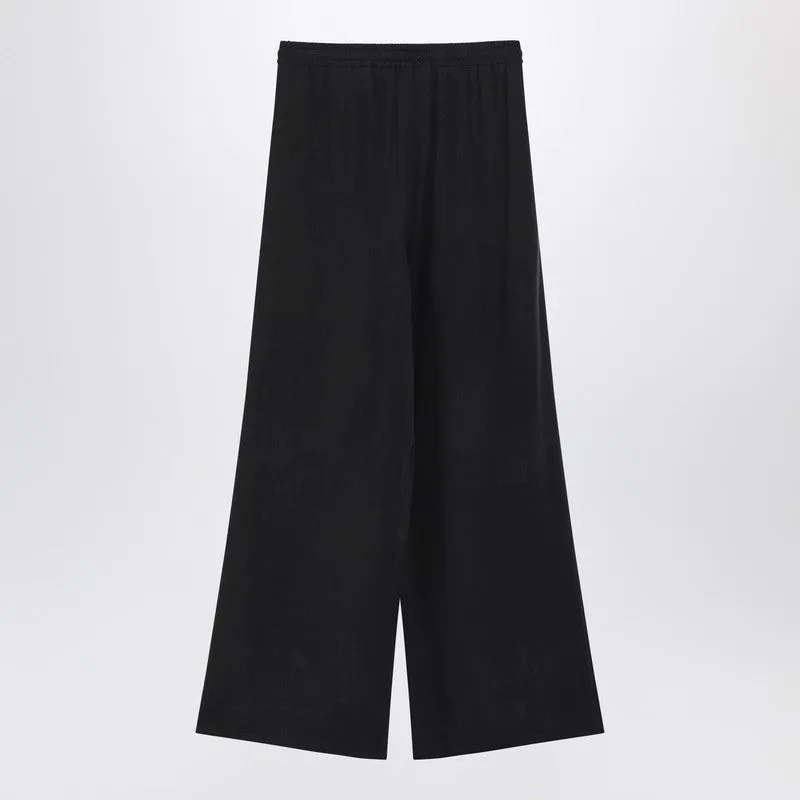 Wide-Leg Blue Silk Trousers sold by Wanan Luxury product image thumbnail 2