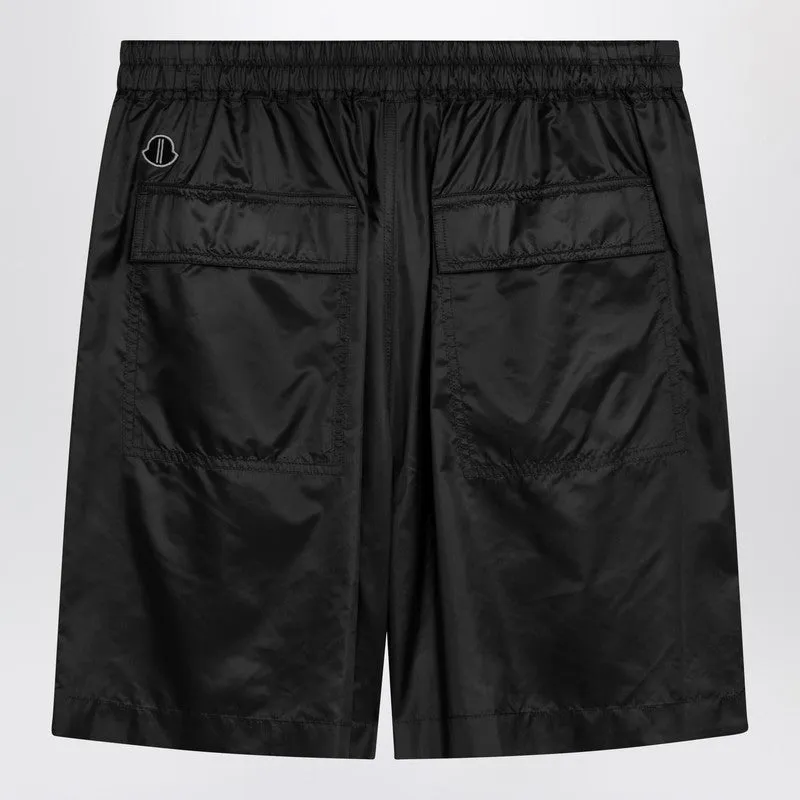 Black Drawstring Kilt Shorts sold by Wanan Luxury product image thumbnail 2