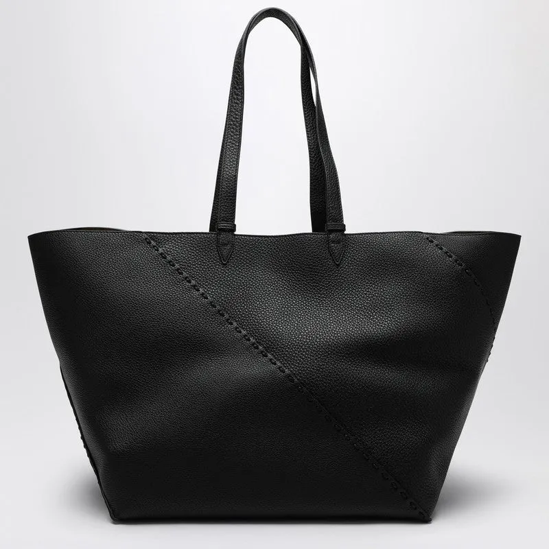Black Diagonal Shopping Large Selleria Bag sold by Wanan Luxury product image thumbnail 2