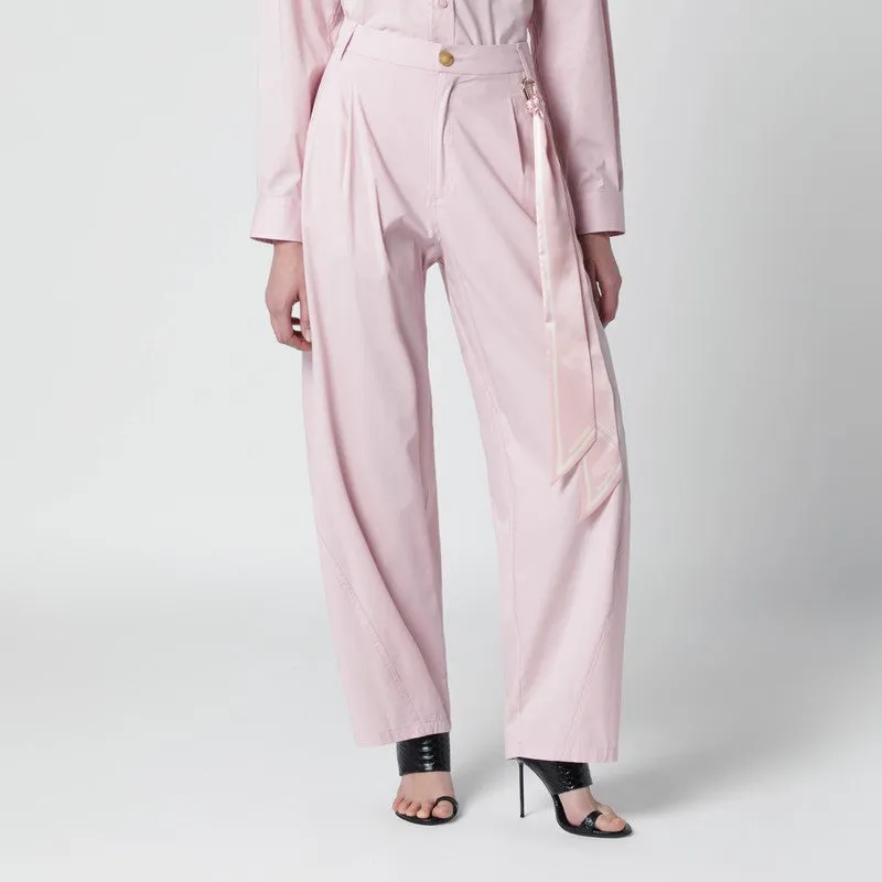 Pink Cotton Trousers sold by Wanan Luxury