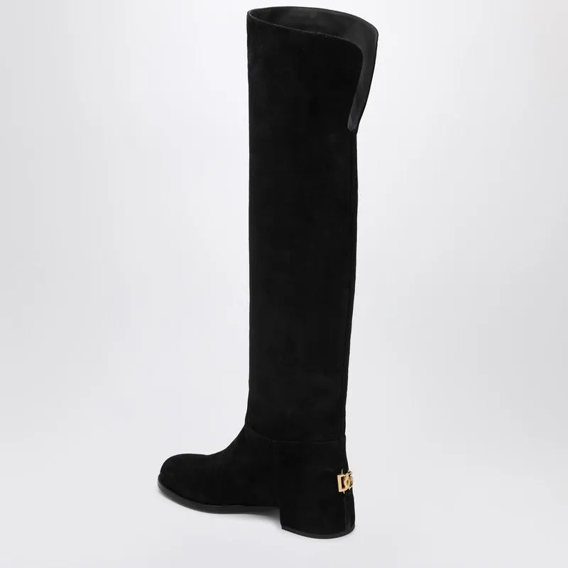 High Suede Boot Black sold by Wanan Luxury product image thumbnail 2