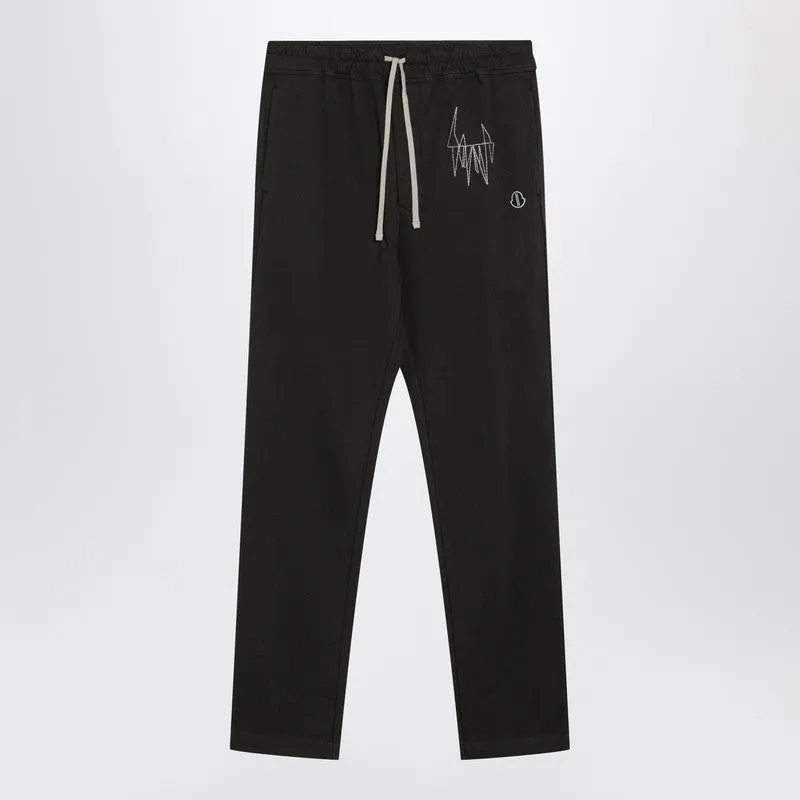 Black Cotton Jogging Trousers sold by Wanan Luxury