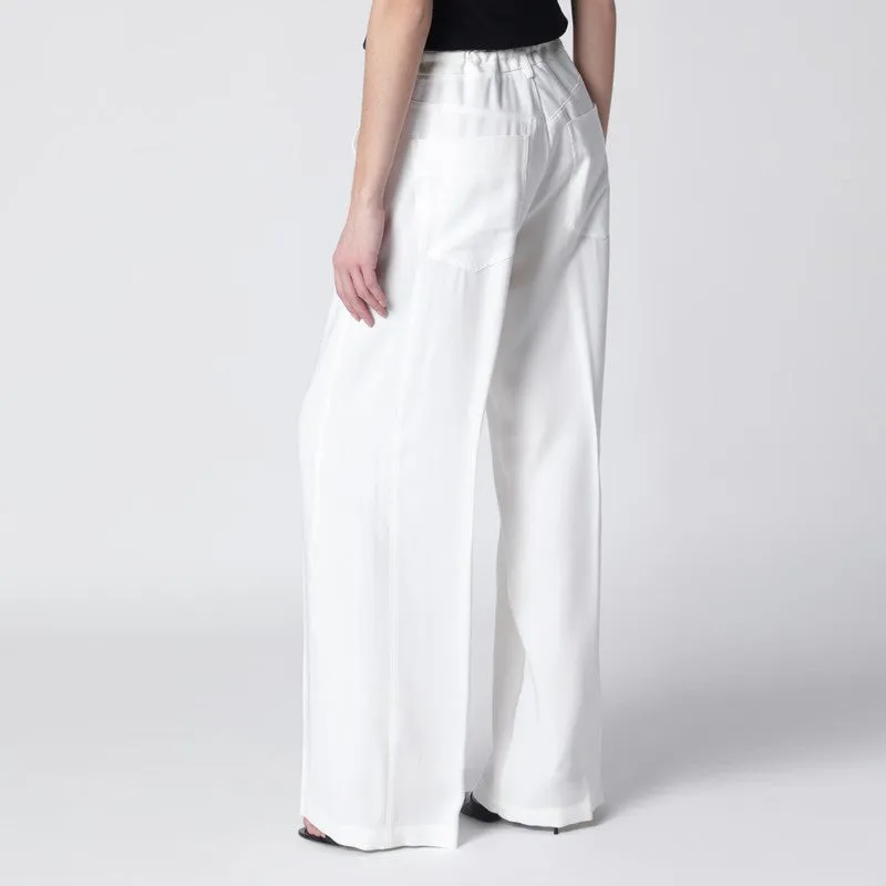 White Iris Trousers In Crêpe sold by Wanan Luxury product image thumbnail 2