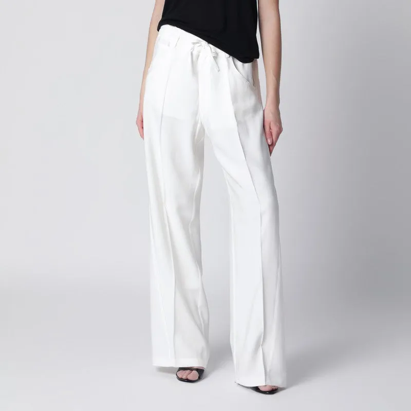 White Iris Trousers In Crêpe made by DARKPARK