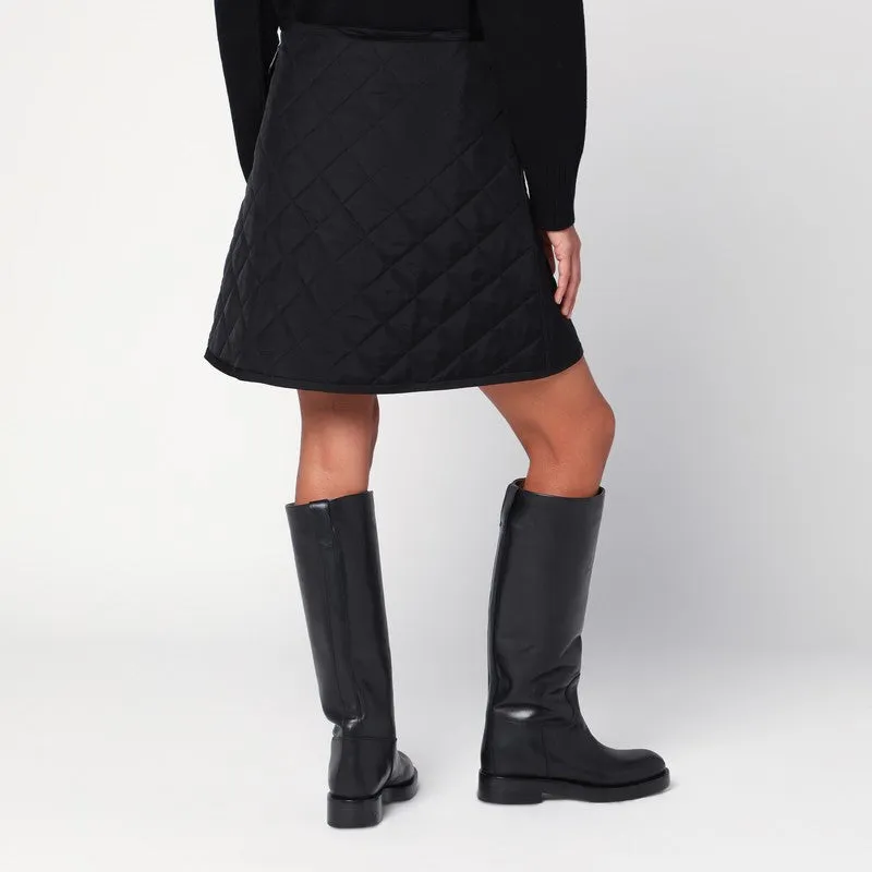 Black Quilted Skirt sold by Wanan Luxury product image thumbnail 2