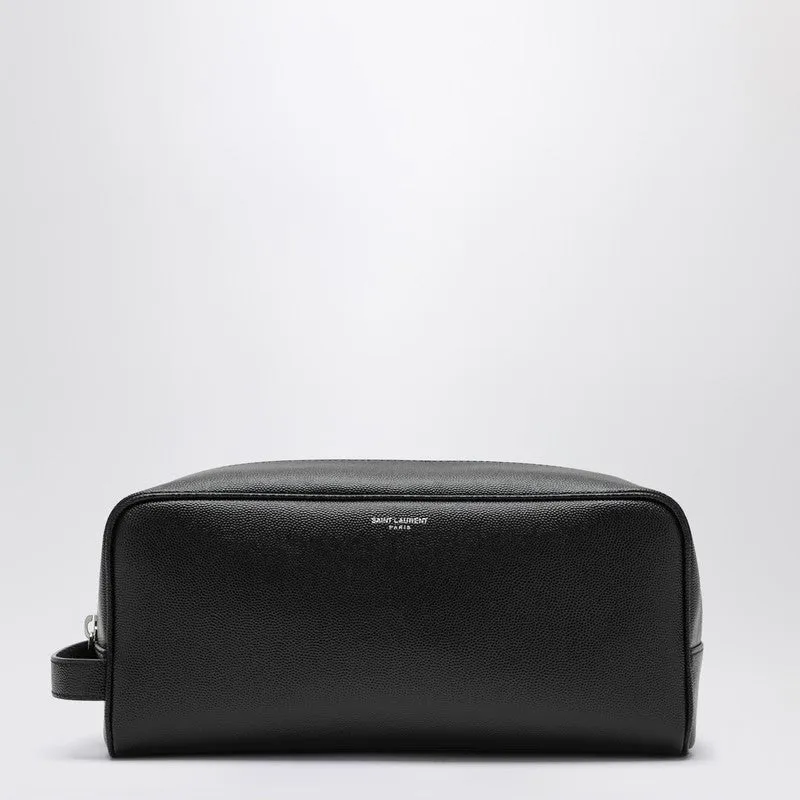 Black Grained Leather Beauty Case sold by Wanan Luxury
