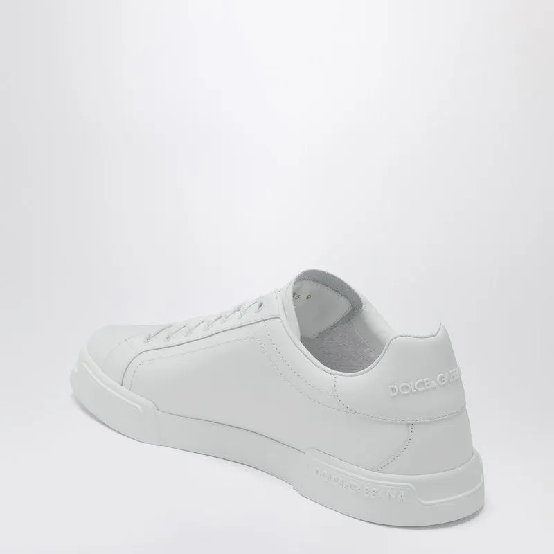 White Portofino Sneakers In Leather sold by Wanan Luxury product image thumbnail 2