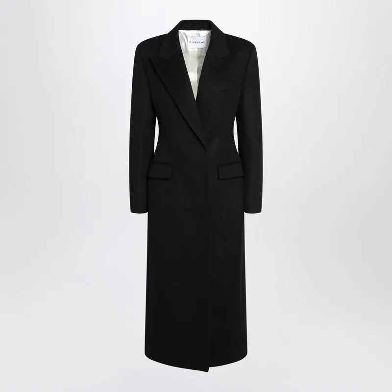 Black Wool Coat sold by Wanan Luxury