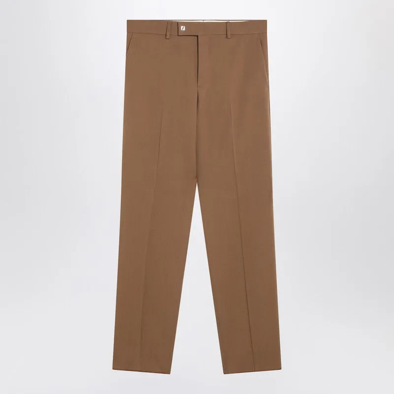 Rust Wool Trousers sold by Wanan Luxury