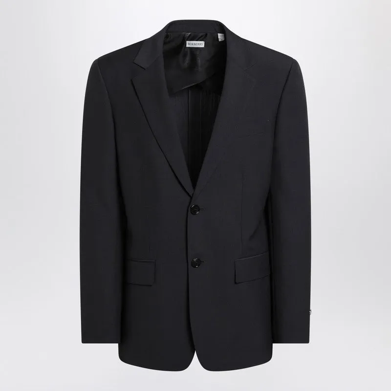 Navy Blue Wool Blend Jacket sold by Wanan Luxury