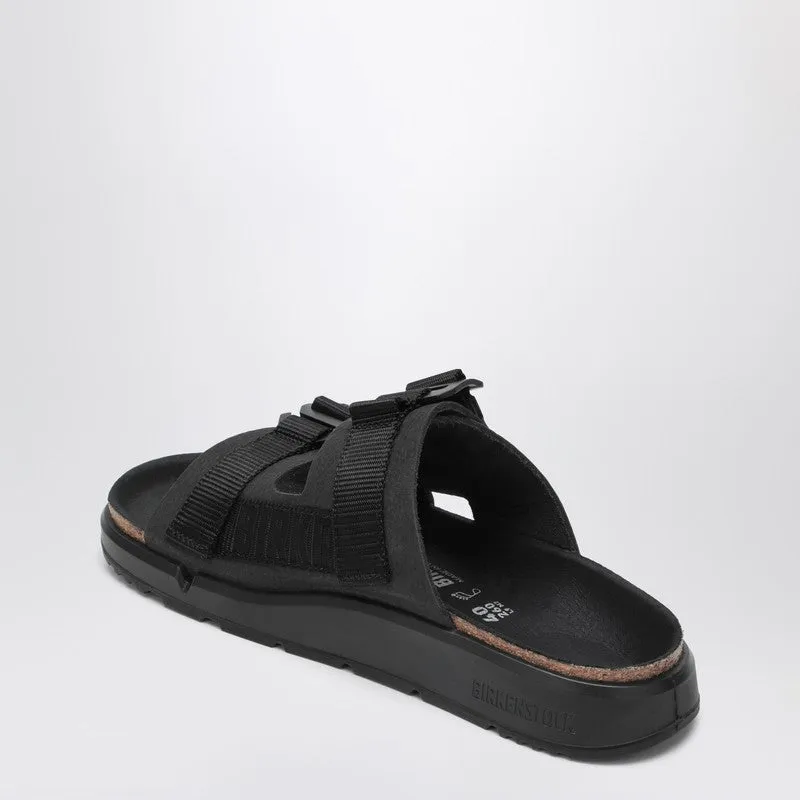 Shinjuku Black Leather And Textile Slipper sold by Wanan Luxury product image thumbnail 2