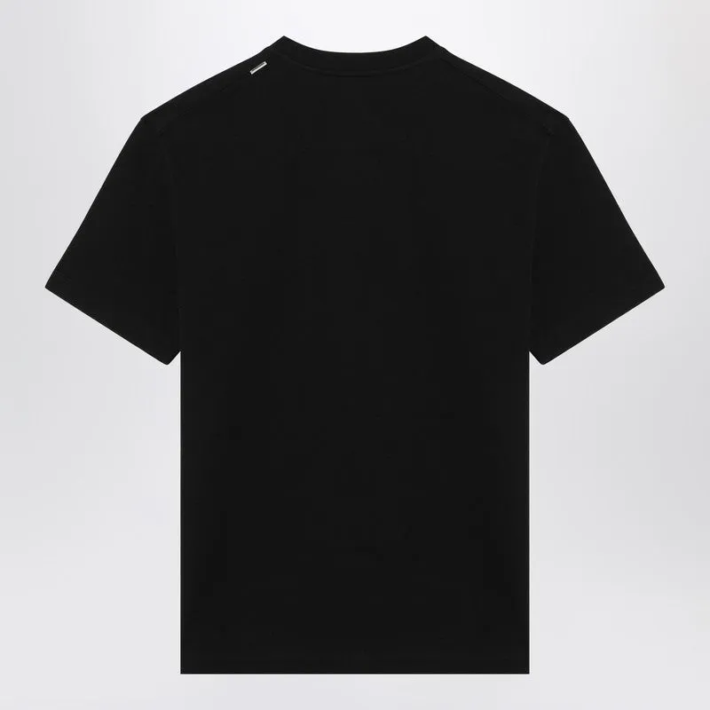 Black Cotton T-Shirt sold by Wanan Luxury product image thumbnail 2