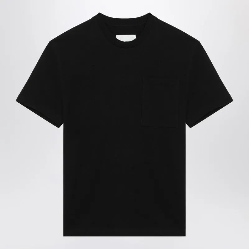 Black Cotton T-Shirt sold by Wanan Luxury