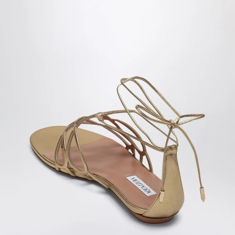 Low Gold Leather Sandal sold by Wanan Luxury product image thumbnail 2