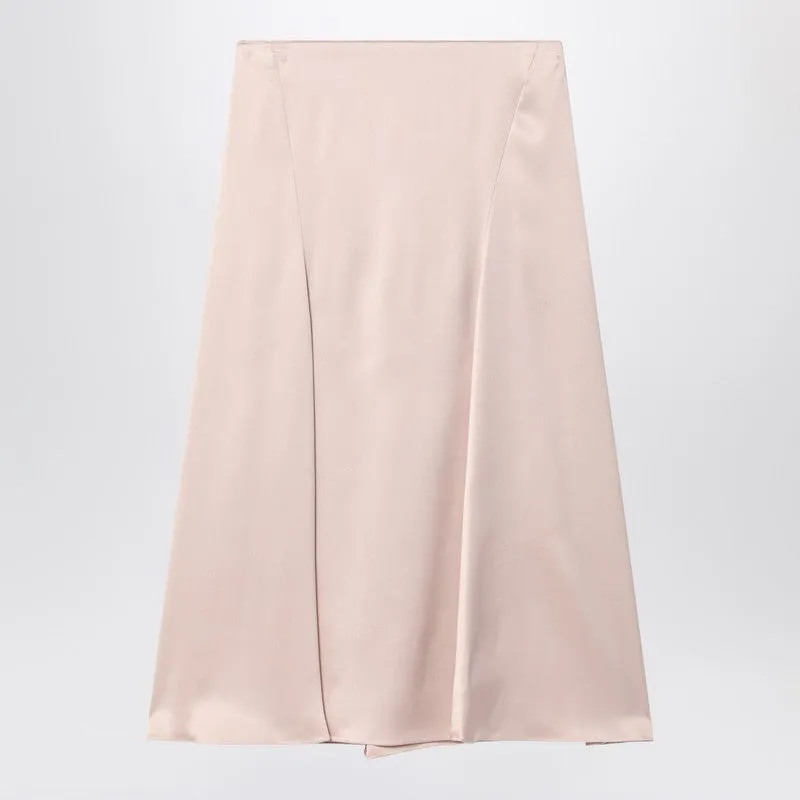 Champagne Silk Skirt sold by Wanan Luxury