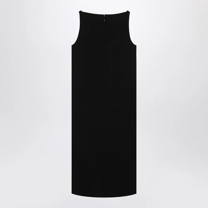 Black Viscose Sablé Dress With Horsebit sold by Wanan Luxury product image thumbnail 2