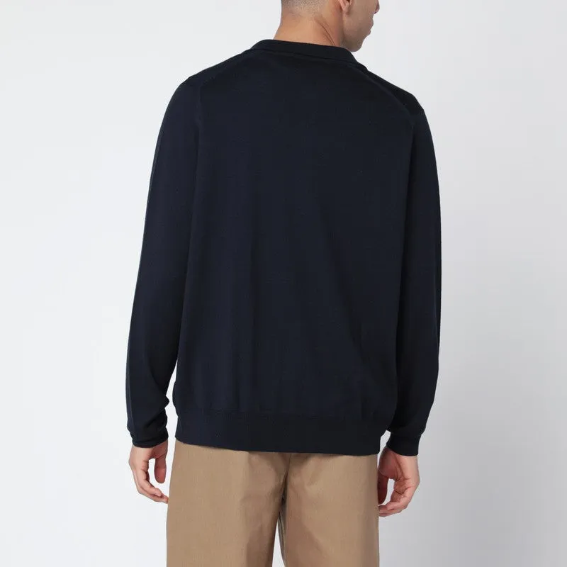 Navy Wool Cardigan sold by Wanan Luxury product image thumbnail 2
