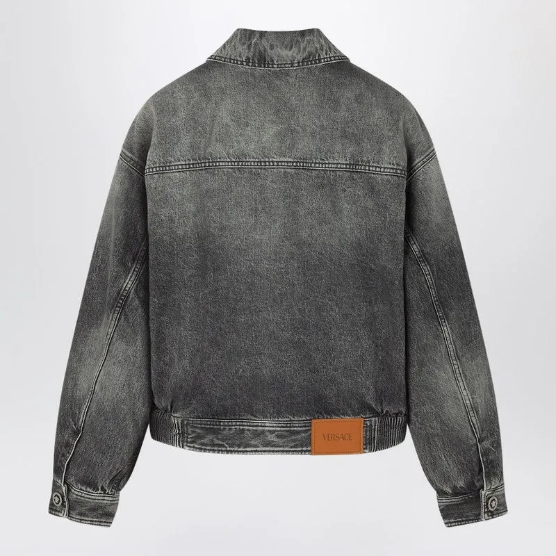 Grey Denim Blouson Jacket sold by Wanan Luxury product image thumbnail 2