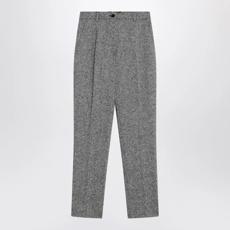 Wool-Blend Dotted Trousers sold by Wanan Luxury