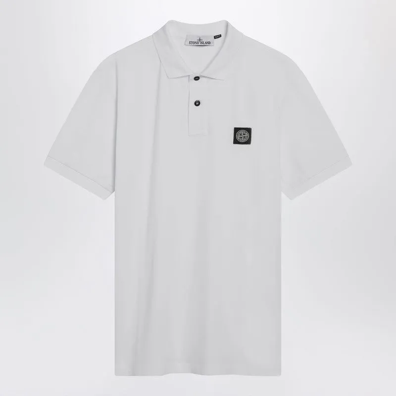 White Polo Shirt With Logo Patch sold by Wanan Luxury