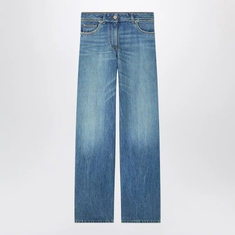 Medium Blue Boyfriend Jeans sold by Wanan Luxury