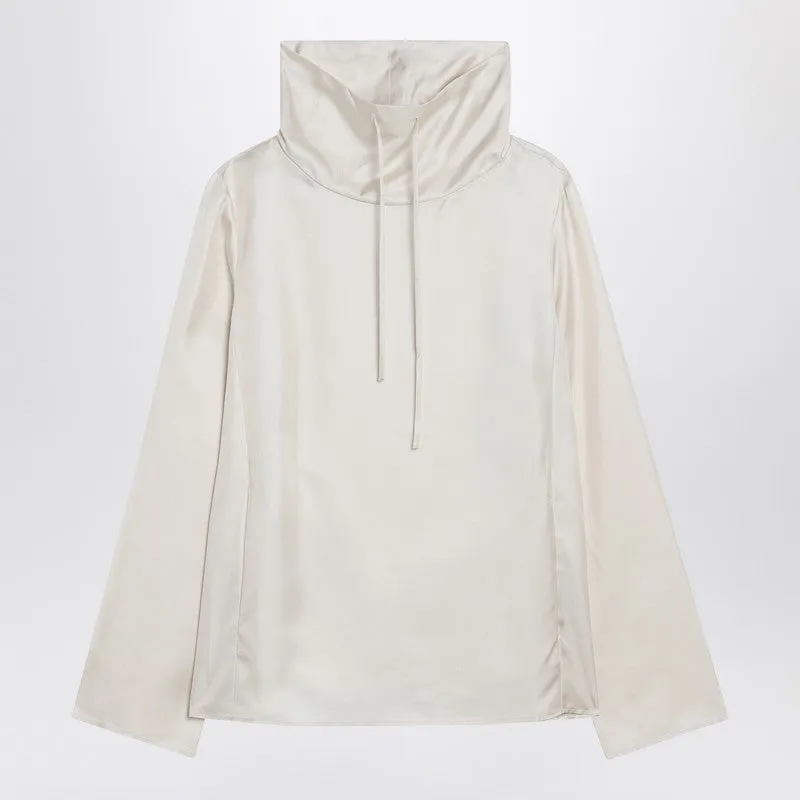 Ivory Cyna Silk Blouse sold by Wanan Luxury