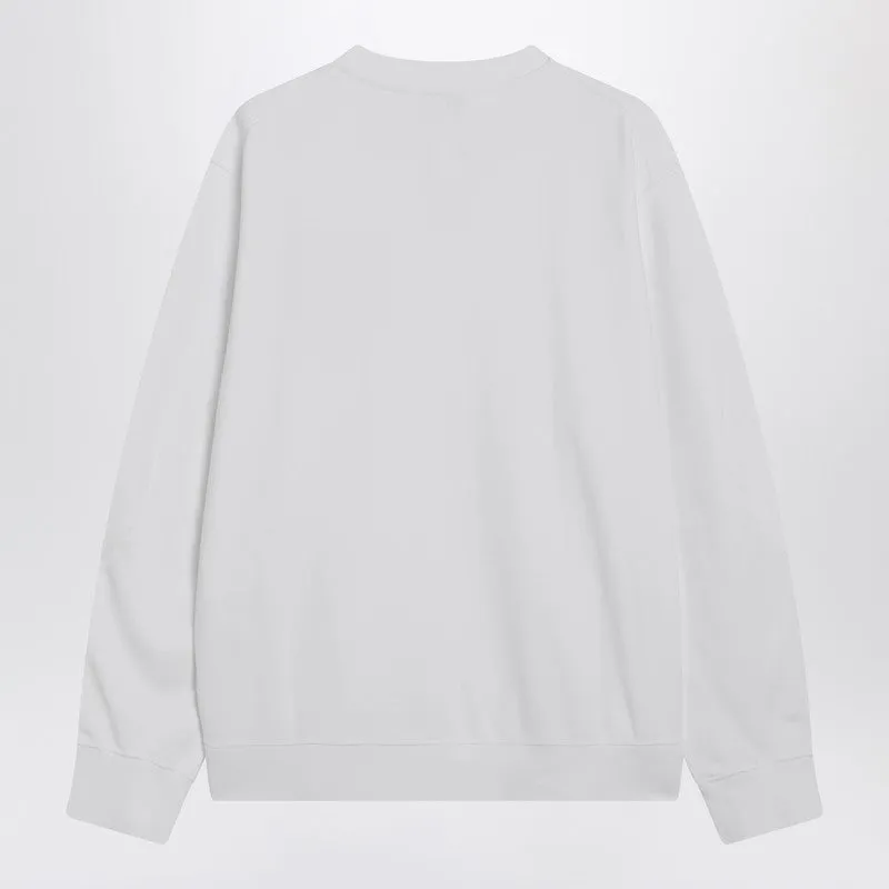 White Couture Seam Sweatshirt With Embroidered Logo sold by Wanan Luxury product image thumbnail 2