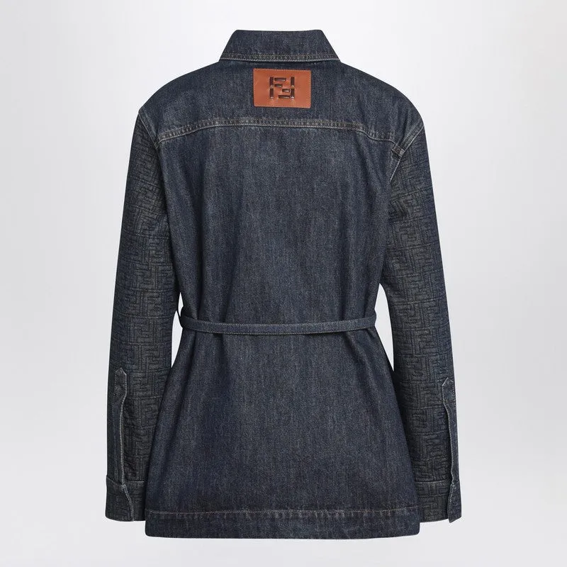 Go-To Jacket In Dark Blue Denim sold by Wanan Luxury product image thumbnail 2