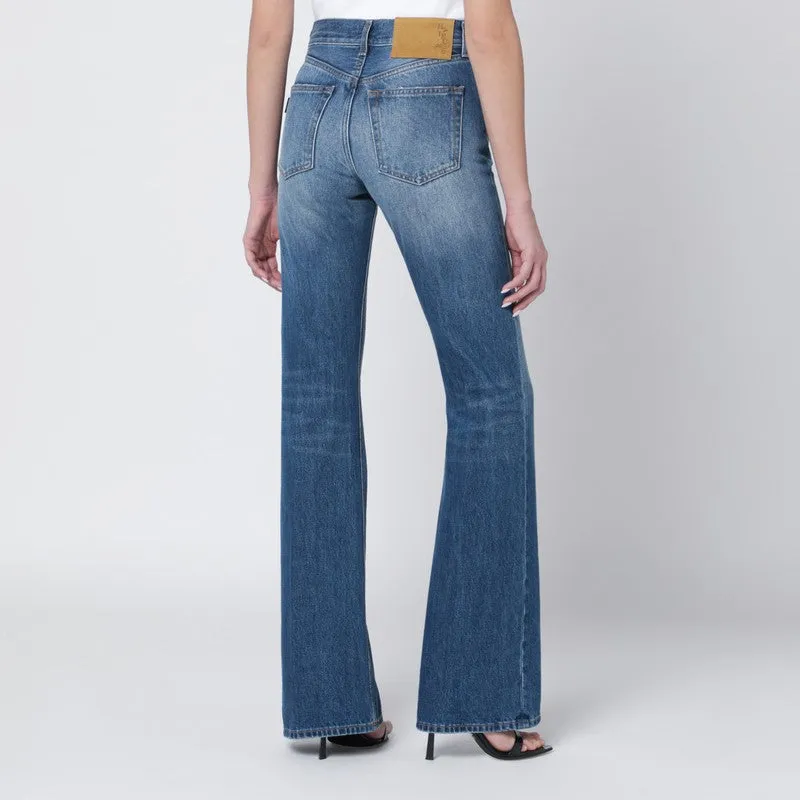 Flora Flared Blue Jeans sold by Wanan Luxury product image thumbnail 2