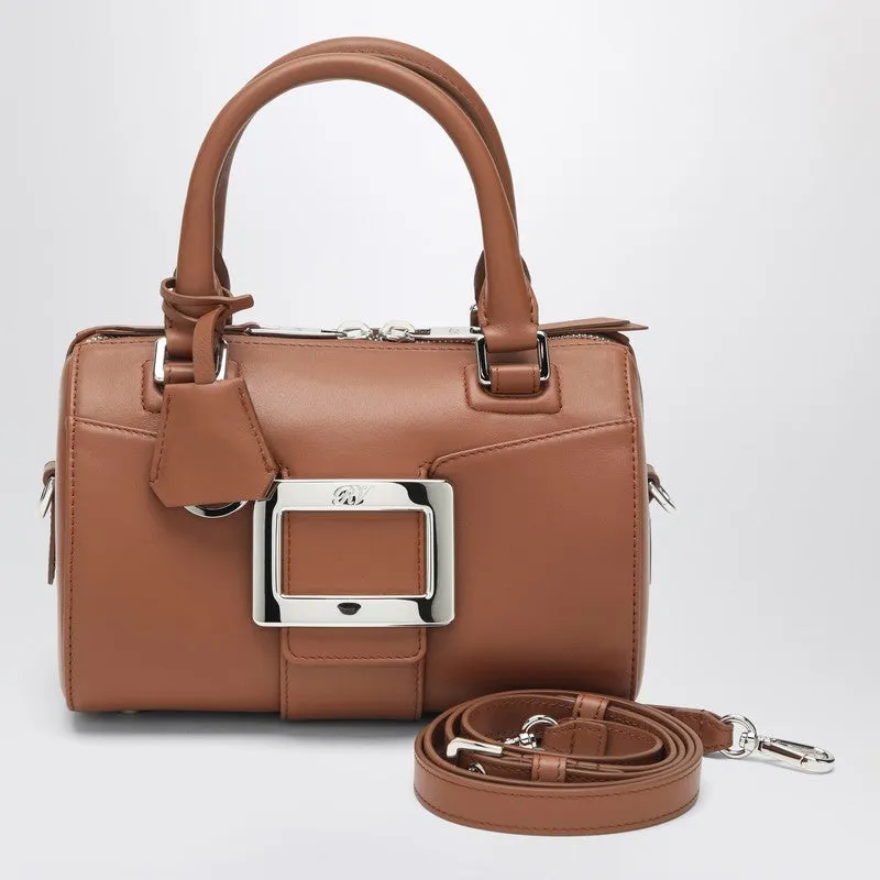Belle Vivier Bowling Bag In Cognac Coloured sold by Wanan Luxury