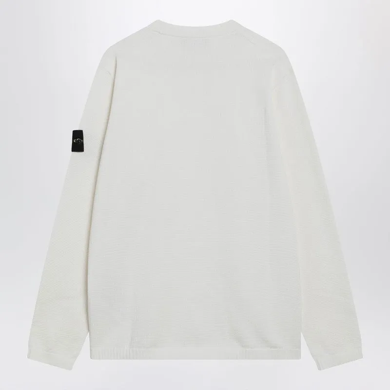 Ivory Sweater With Loose Fit sold by Wanan Luxury product image thumbnail 2