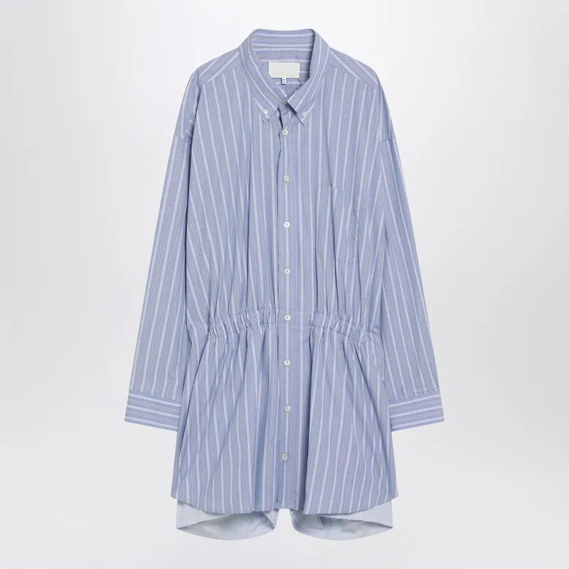 Light Blue Striped Shirtdress made by Maison Margiela