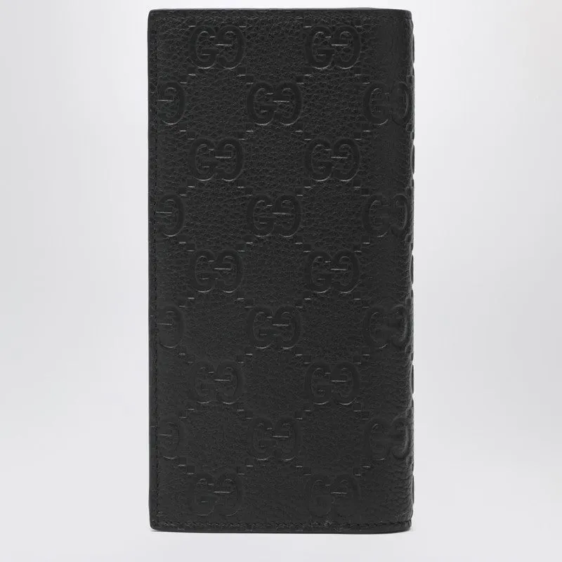 Long Vertical Wallet In Black Gg Leather sold by Wanan Luxury product image thumbnail 2