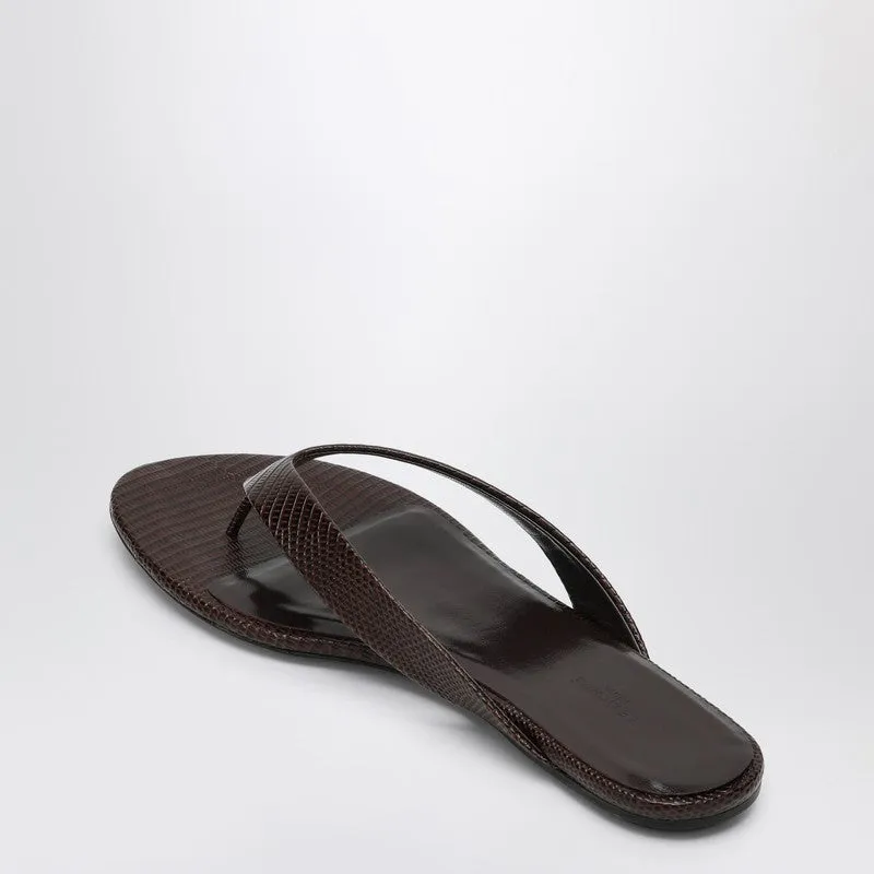 Brown Leather Flip-Flops sold by Wanan Luxury product image thumbnail 2