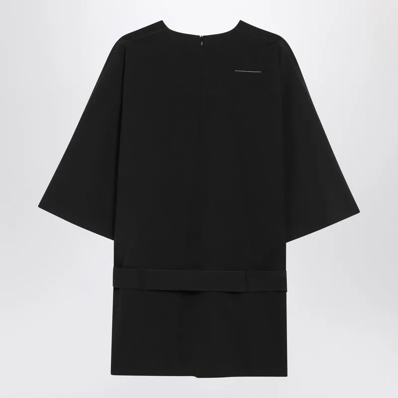 Black Wool-Blend Mini Dress sold by Wanan Luxury product image thumbnail 2