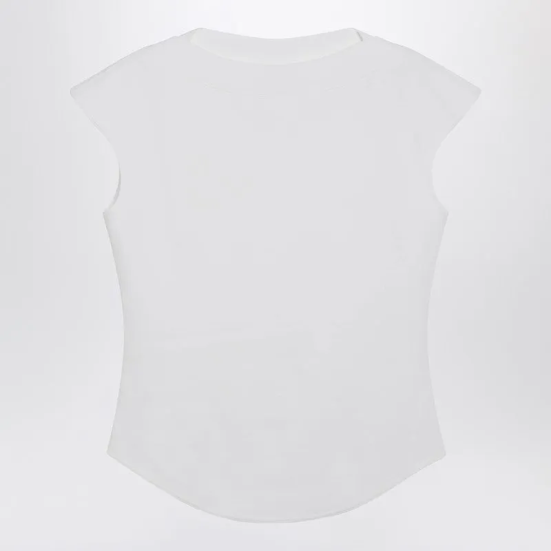 White Cotton T-Shirt sold by Wanan Luxury